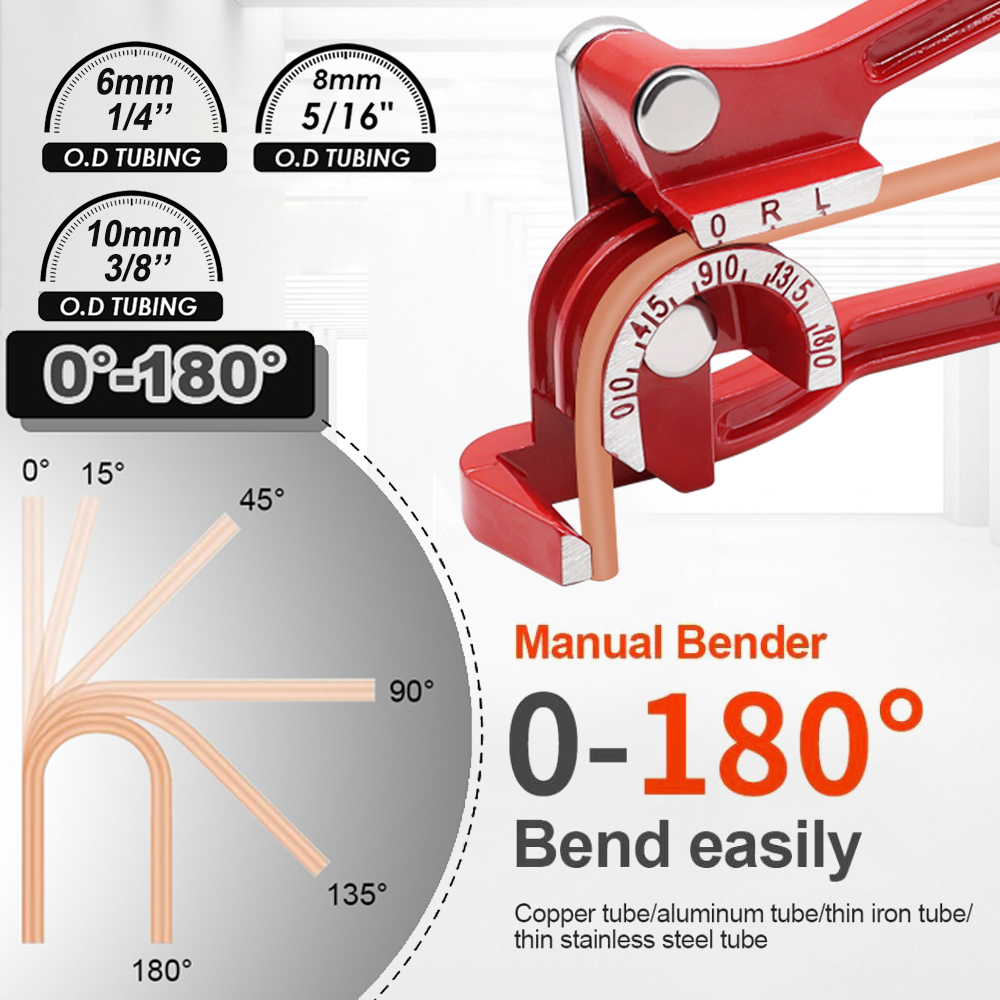 Home Improvement Youtube - 3-in-1 Pipe Bender Tool,90-180 Degree Tube
