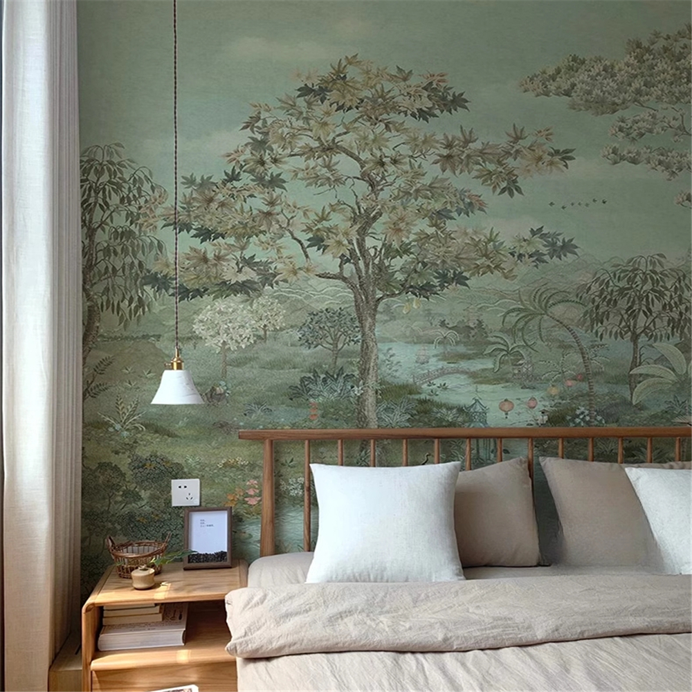 custom Photo Mural  Green Land - Home Improvement Materials 评论和价格