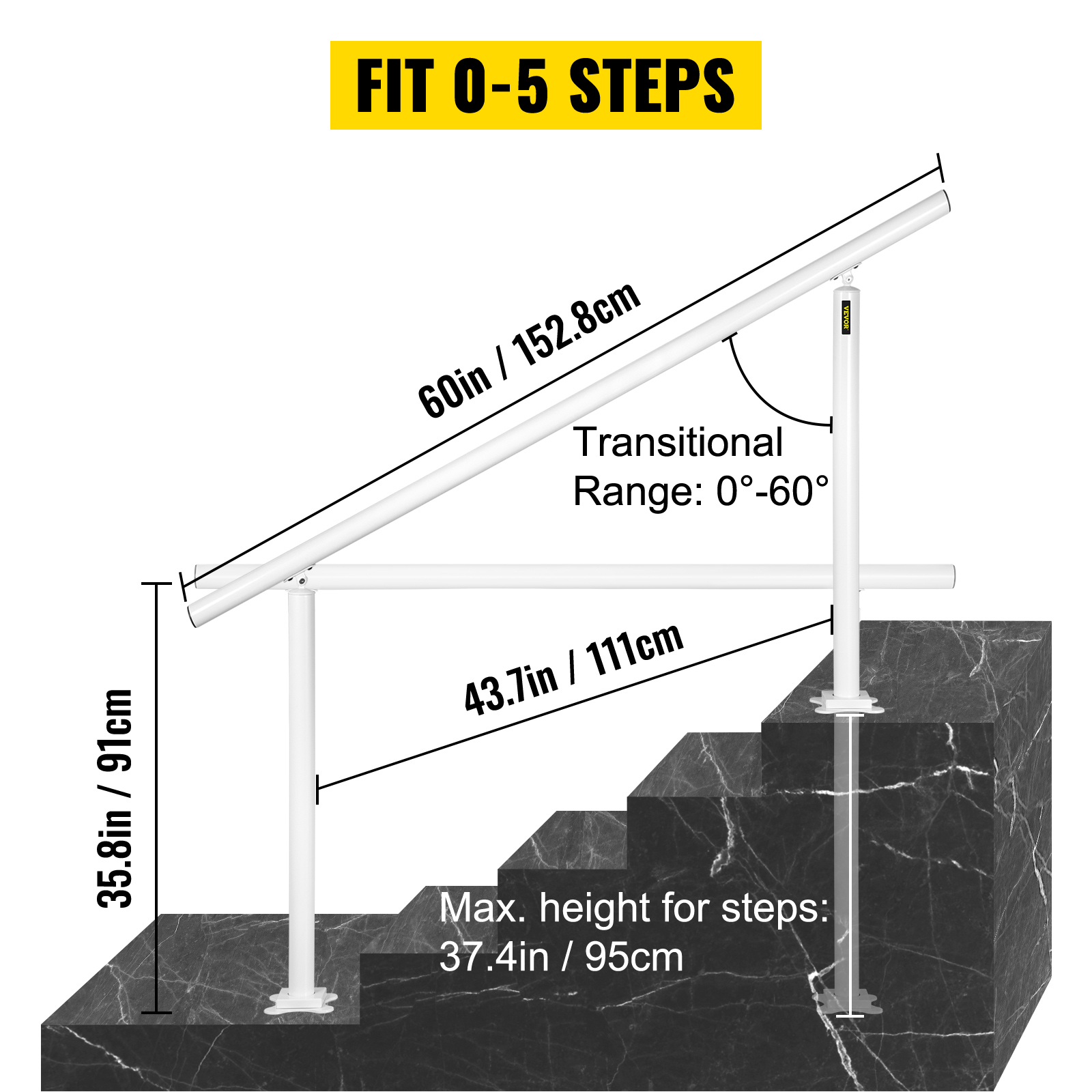 SucceBuy Handrail for Outdoor  - Home Improvement Fence 评论和价格