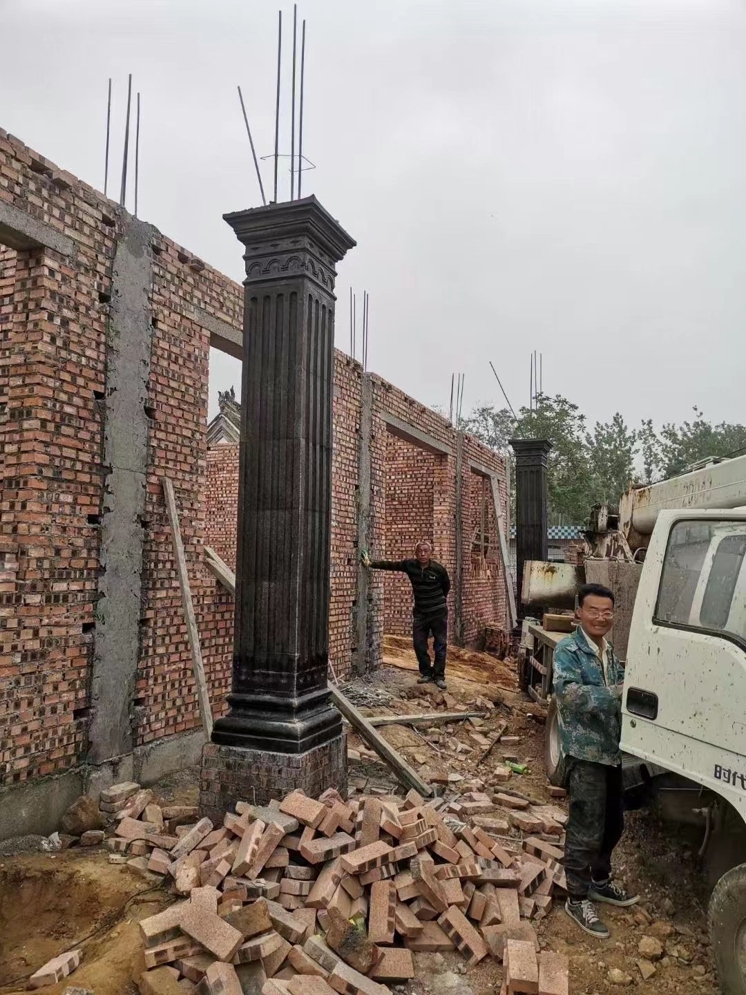 ABS Plastic Concrete Square Pi - Home Improvement Fence 评论和价格