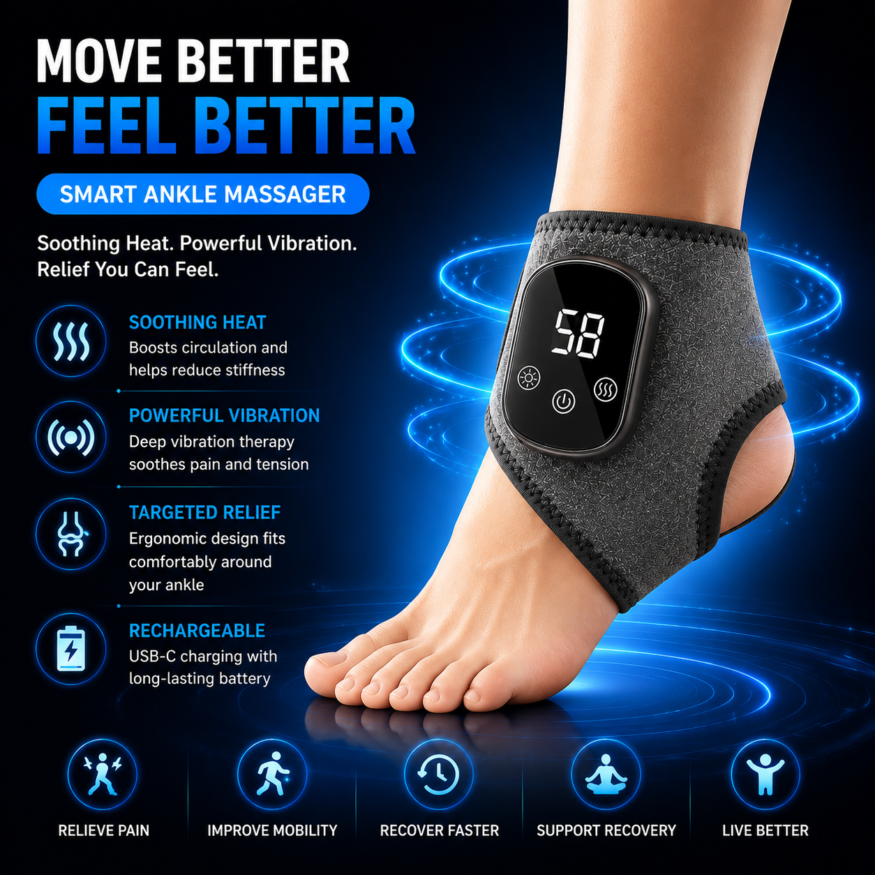 2x Smart Adjustable Ankle Mass - Home Improvement Materials 评论和价格